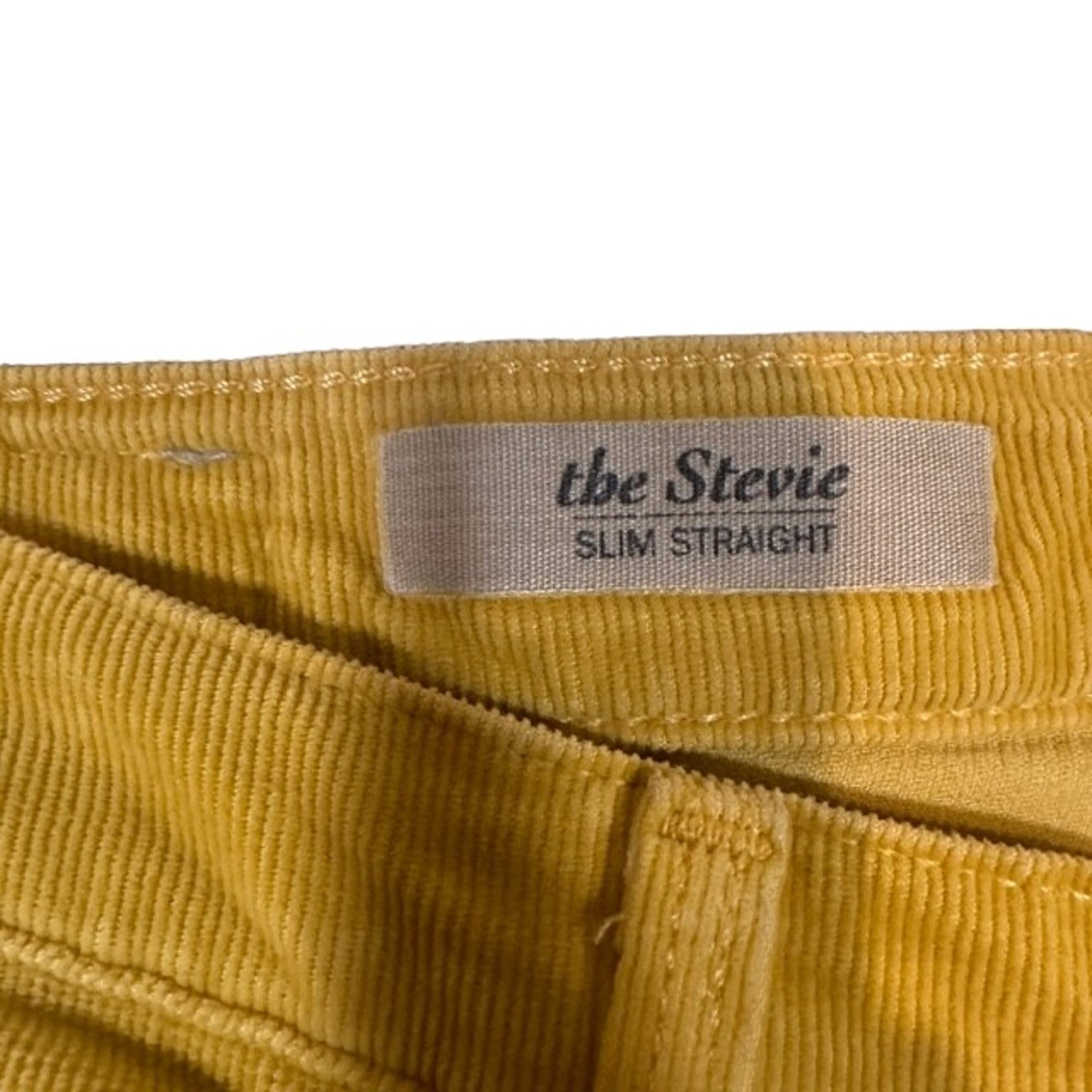 AG Adriano Goldschmied Yellow Skinny Ankle Cotton Corduroy Jeans Women’s 27 thumbnail 6