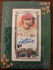 LEVI JORDAN 2025 Topps Allen & Ginter Mini AUTO Autograph /50 Card PWE