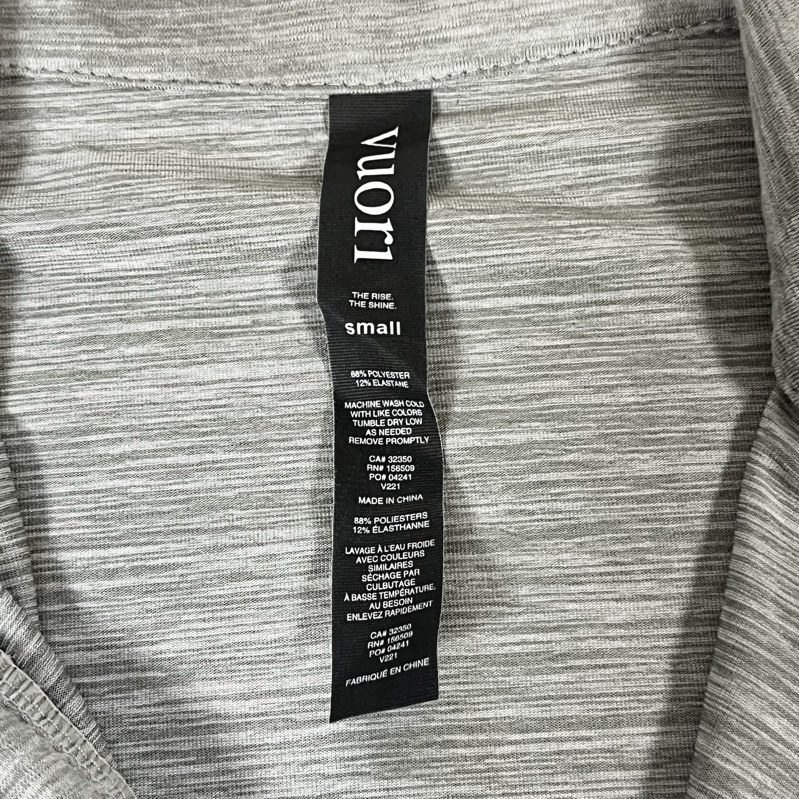 Vuori Ease Performance Half Zip Pullover Mens Gra… - image 3