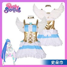 Sexy Vestido de Ángel Faldas Disfraces Traje Cosplay Panty y Medias con Liguero