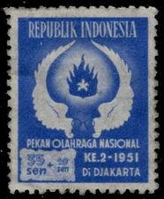 INDONESIA B67 - National Games "Wings and Flame" (pc41415)