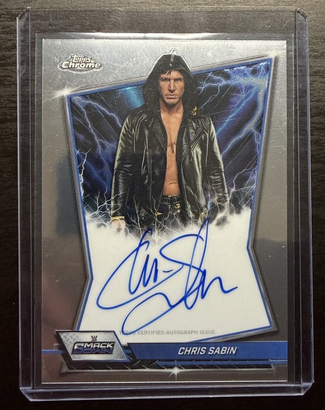 Chris Sabin #BBA-CHR 2026 Topps Chrome WWE Blue Brand Auto