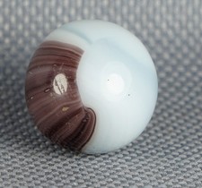 Vintage Marble: NM 5/8 Akro Agate Purple White Patch -One Killer Old Mib