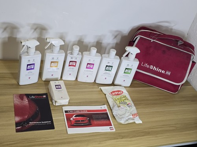 #ad #ad Autoglym Life shine Car Care Cleaning Kit red Bag products car clean protect GBP 29.99