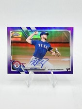 2021 Topps Chrome Kyle Cody #RA-KC Rookie Purple Refractor Auto Rangers #/250 SP