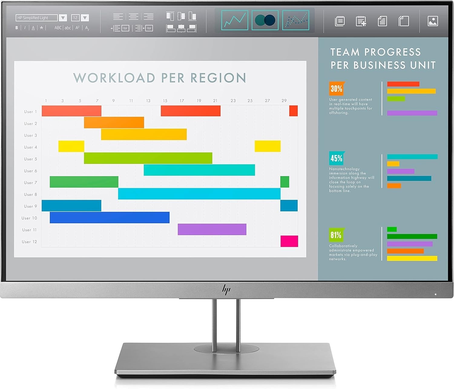 HP EliteDisplay E243i 24" IPS Monitor Tilt Swivel Pivot Heig