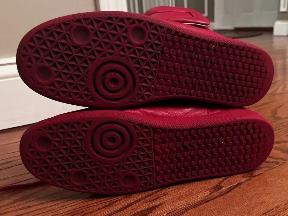 Maison Margiela Future Red Men 9 42 Leather High Top Sneakers