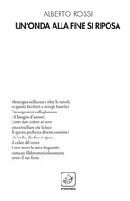 Libro - Alberto Rossi - Un' Onda Alla Fine Si Riposa  - Ensemble