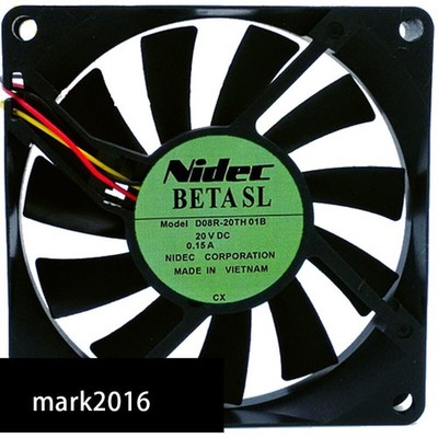   D08R-20TH 01B 80*80*15 20V 0.15A 8CM 3 wire switch converter fan #ea