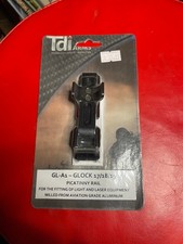 Aluminum Picatinny Rail Adapter for early Gen Glocks With no Factory Rail By TDI