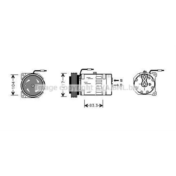 AVA Quality Cooling Kompressor Klimaanlage Passend FüR Renault Master II-image