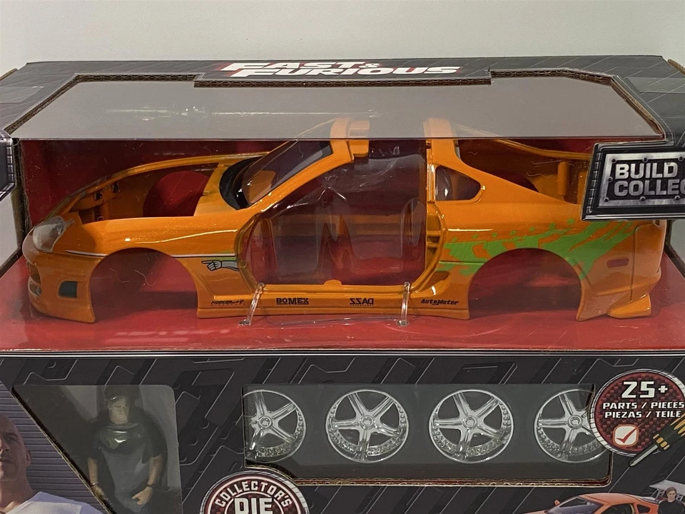 Fast and Furious Brian's Toyota Supra with Figure 1:24 Metal Kit Jada 30699 - Image 2 of 4