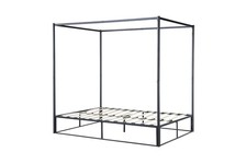 Farringdon Black Metal 4 Poster Bed – 3ft Single, 4ft Small Double & 4ft6 Double