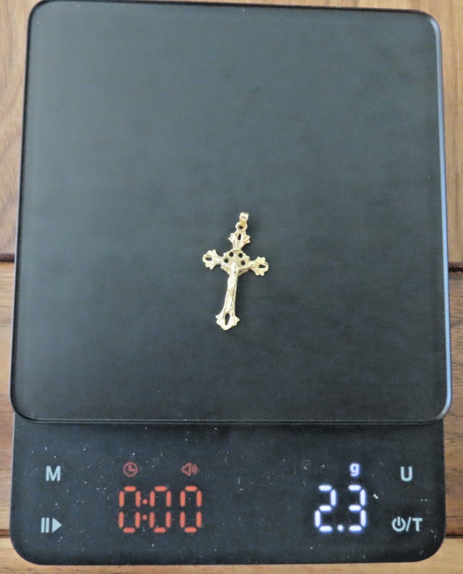 Vntg Real Solid 14k Yellow Gold Unique "Jesus On … - image 14