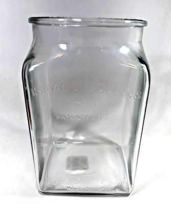 Anchor Hocking Isaac J Collins No 24 Glass Jar Counter Display Container 1.5 Gal