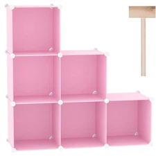 C&AHOME Cube Storage Organizer, 6-Cube Shelves Units, Closet Cabinet, DIY Pla...