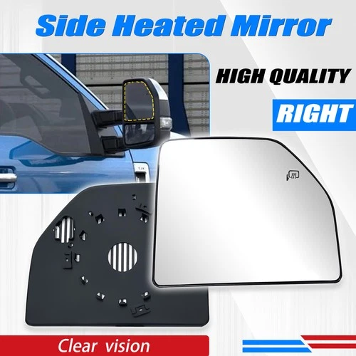 For Ford F150 F-150 Pickup 2015 - 2020 Heated Right Passenger Side Mirror Glass