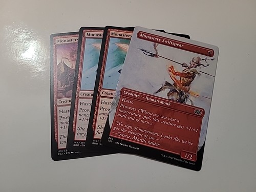 Mtg - Monastery Swiftspear x4 (One Borderless)
