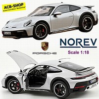 Porsche 911 Dakar 2023 Mit Sport + Offroad Version Eisgrau Metallic 1:18 Norev
