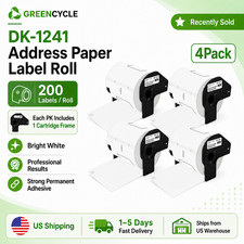 4 x 4"x6" DK-1241 For Brother Large Shipping Address Thermal Labels for QL-1050