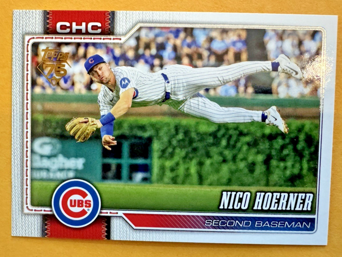 2026 Topps Series 1 Nico Hoerner Golden Mirror Image Variation #5 Cubs