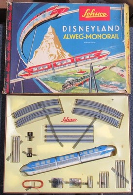 1960s Schuco Disneyland Alweg-Monorail Set 6333- BLUE *