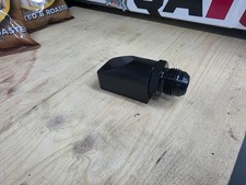 Black Billet Valve Cover Breather Bolt-on Rectangular Aluminum 12 An Fittings Black Billet Valve Cover Breather Bolt-on Rectangular Aluminum 12 An Fittings