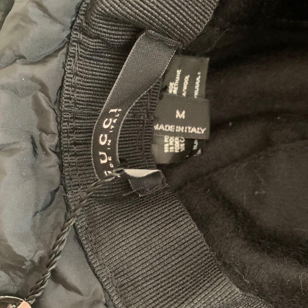 Gucci Bucket Hat Nylon Black Size M Women Authentic thumbnail 3