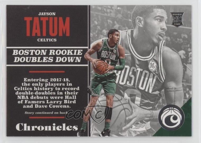 2017-18 Panini Chronicles Rookies Jayson Tatum #137 19b1