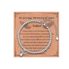 Sympathy Gifts for Loss of Loved One,Memorial Gifts for Loss of Dad,Angel Bracel