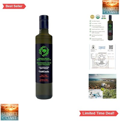 Extra Virgin Olive Oil Polyphenol Rich 1200 mg Organic Cold Extracted Italy