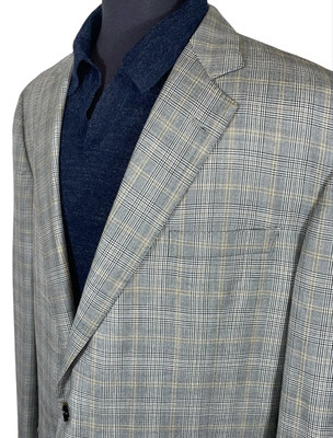 BROOKS BROTHERS E THOMAS SUPER 130 S FULL CANVAS SPORT COAT SZ 48L