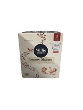 Millie Moon Luxury Diapers Size 1 6-11 lbs Unisex Cloud Touch 108 Count Box