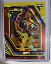 2022-23 Panini Flux Basketball MVP Joel Embiid Red Cracked Ice #17 Sixers