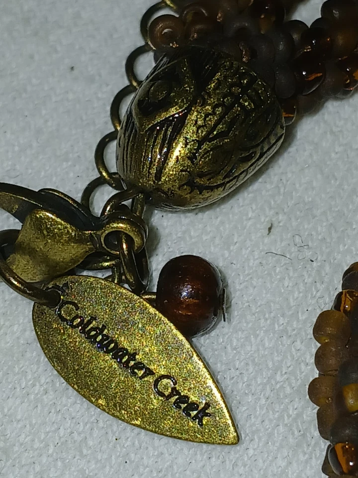 Винтажный Coldwater Creek мульти бусы ожерелье и серьги комплект  - Изображение 4 из 4