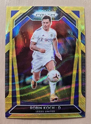 2020-21 Panini Prizm Premier League Robin Koch #198 Gold Prizm 5/10 Leeds United