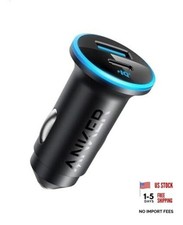 Anker 323 USB-C Adapter, 52.5W Cigarette Lighter Charger with 30W Car Charger