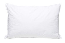 White Goose Down Bed Pillow   Pillows 50 Down, 100 Cotton Cover, Soft Su