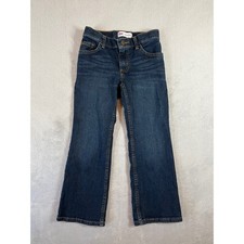 Wrangler Girls Classic Bootcut Jeans Dark Wash Denim Size 8 Regular