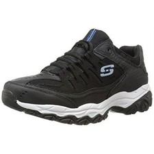   Men's Skechers After Burn Athletic Comfy Casual Shoe Black 50125 12 EXCELLENT
