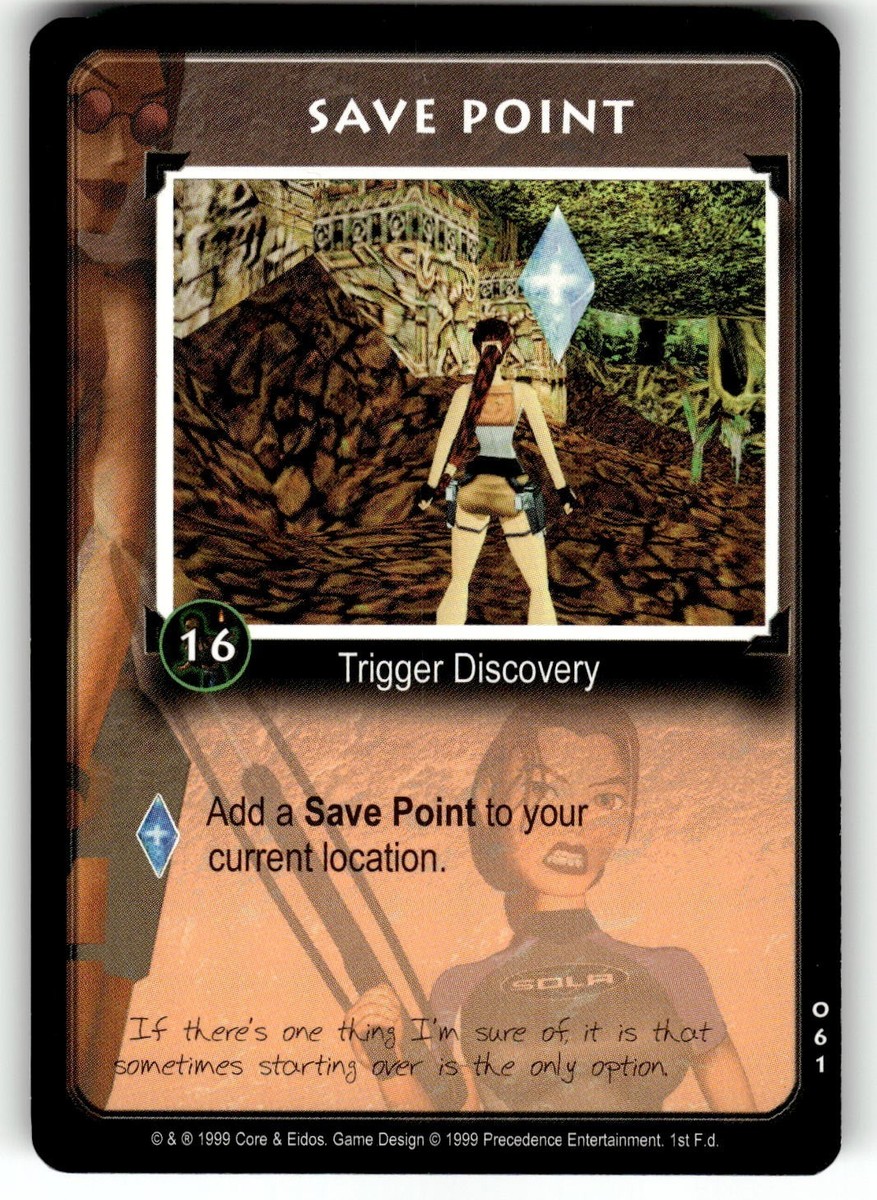 1999 Precedence Tomb Raider: Premiere Card #061 Save Point | eBay
