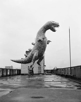 This huge balloon monster being moored over Tokyo might be filled - Old Photo