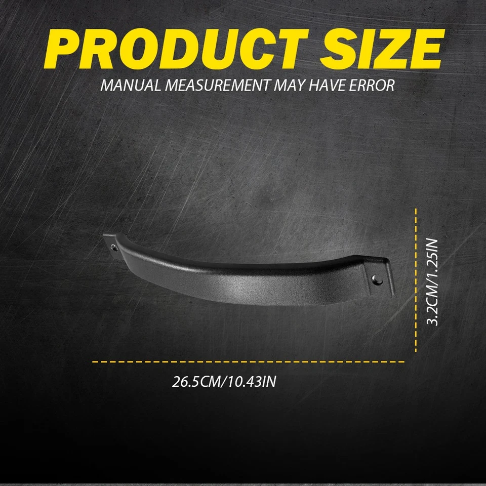 2x Interior Front Door Pull Handle Grab 5ES43DX9 For 1997-2006 Jeep Wrangler TJ - Image 3 of 4