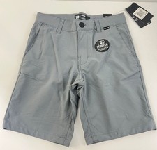 Hurley H20 Dri Boys Size 10 Walking Shorts Cool Gray Adjustable Waist