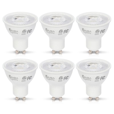 [6 Pack] Simba Lighting  LED GU10 ETL 5W Non-Dimmable 50W Replacement Bulb 5000K