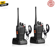 pxton Walkie Talkies Rechargeable Long Range Two-Way Radios with 2-pack
