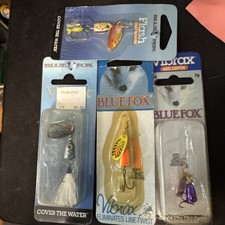 Blue Fox 1/8 Oz Spinner Lot NIP Perfect Steam Lures Good Color Set!!