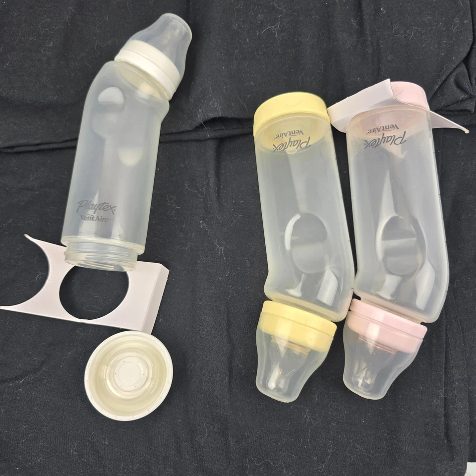 Juego de 3 biberones Playtex VentAire 9 oz estándar de flujo rápido sin BPA 2011 de colección Foto 2 de 4