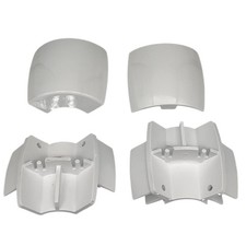 CONFEZIONE DI MONTAGGIO HARMONY ANGOLO IN FINITURA BIANCO RICAMBIO NOVELLINI R04