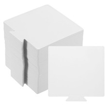 Mini tableros para pasteles, cartones para pasteles mousse bases cuadradas para pasteles 200 un. (blanco)
